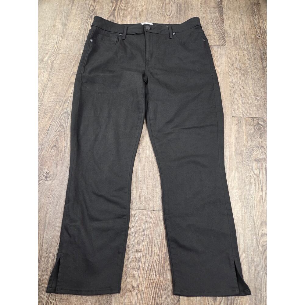 Parker Smith Skinny Fit Stretch Solid Black Pants Made in USA Size 30 - Picture 1 of 7
